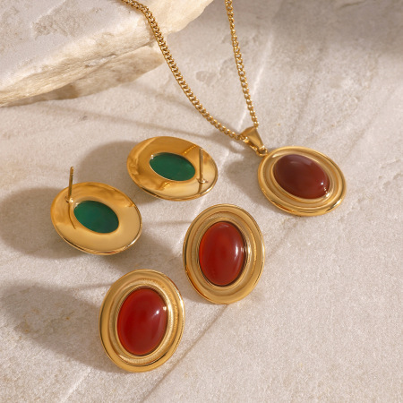 1 paire de boucles d'oreilles à tige géométriques rétro de luxe, plaquées or , avec pierres précieuses artificielles pour femmes