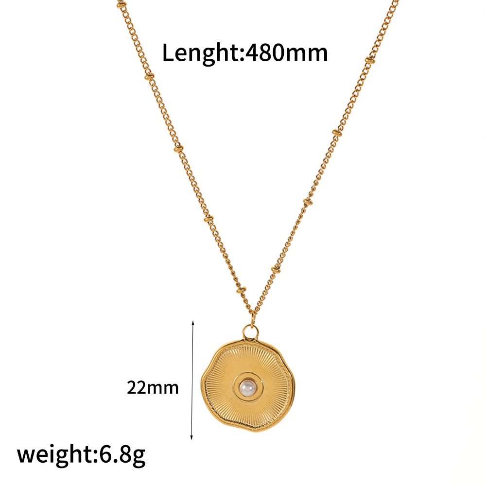 1 Paire De Boucles D'Oreilles À Tige En Acier Inoxydable Plaqué Or  Avec Perles Artificielles Pour Femme, Style Tortue, Série Simple Et Luxueuse Image9