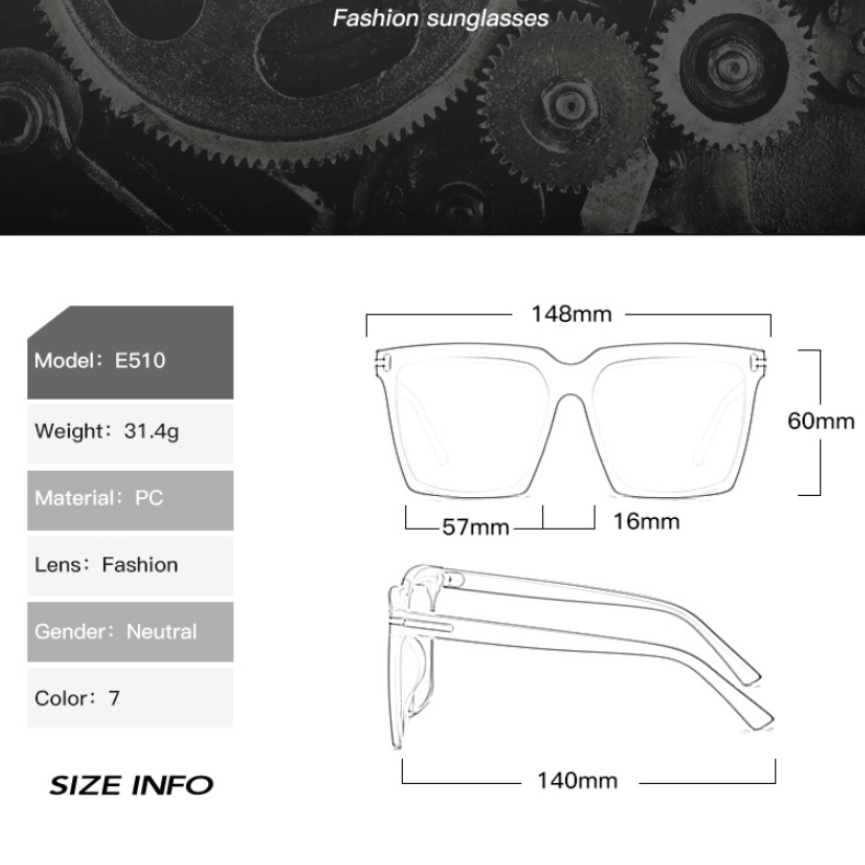 1 Paire De Lunettes De Soleil Rétro Simples En Plastique De Couleurs Mélangées Pour Femmes h5Image10