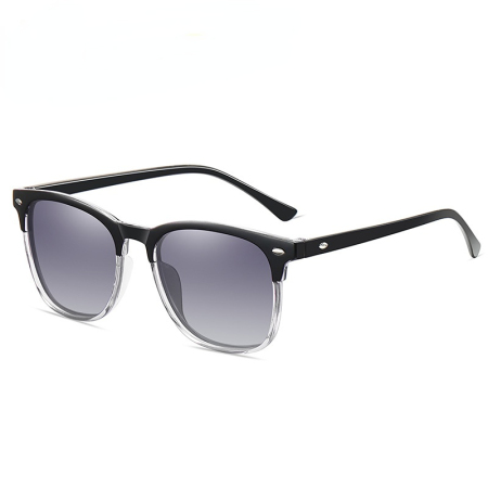 1 paire de lunettes de soleil simples en résine de couleur unie pour femmes 2