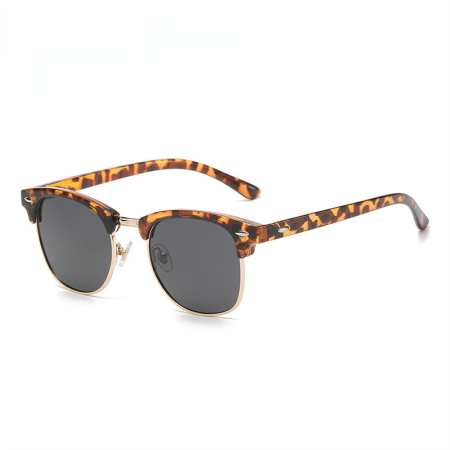 1 paire de lunettes de soleil simples en plastique de couleur unie pour femmes