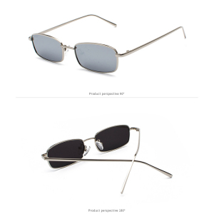 1 Paire De Lunettes De Soleil Simples En Alliage De Couleurs Mélangées Pour Femmes h5 Image5