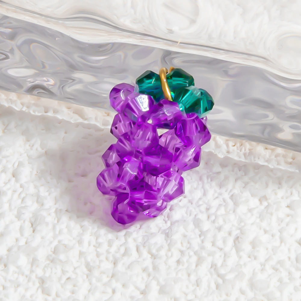 1 Paire De Pendentifs En Verre Pour Femme, Série Romantique, Motif Plante Douce h5Image5