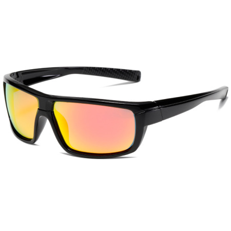 1 paire de lunettes de soleil géométriques en résine pour femmes, série Simple