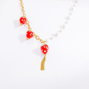 Collier Avec Pendentif En Forme De Cœur En Acier Inoxydable Plaqué Or Pour Femme, Série Romantique, 1 Pièce h5 Image8