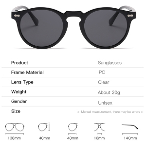 1 Paire De Lunettes De Soleil Rétro En Résine De Couleur Unie Pour Femme, Série Simple h5 Image7