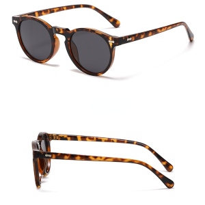 1 Paire De Lunettes De Soleil Rétro En Résine De Couleur Unie Pour Femme, Série Simple h5 Image3