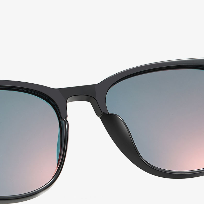 1 Paire De Lunettes De Soleil Simples En Résine De Couleur Unie Pour Femmes Image8