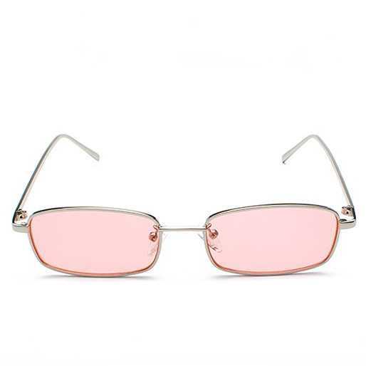 1 Paire De Lunettes De Soleil Simples En Alliage De Couleurs Mélangées Pour Femmes Image3