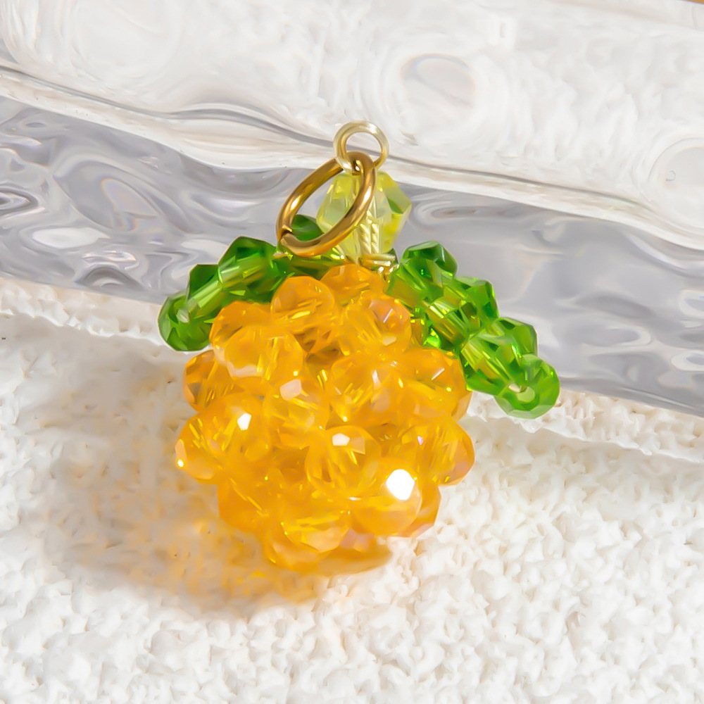 1 Paire De Pendentifs En Verre Pour Femme, Série Romantique, Motif Plante Douce h5Image6