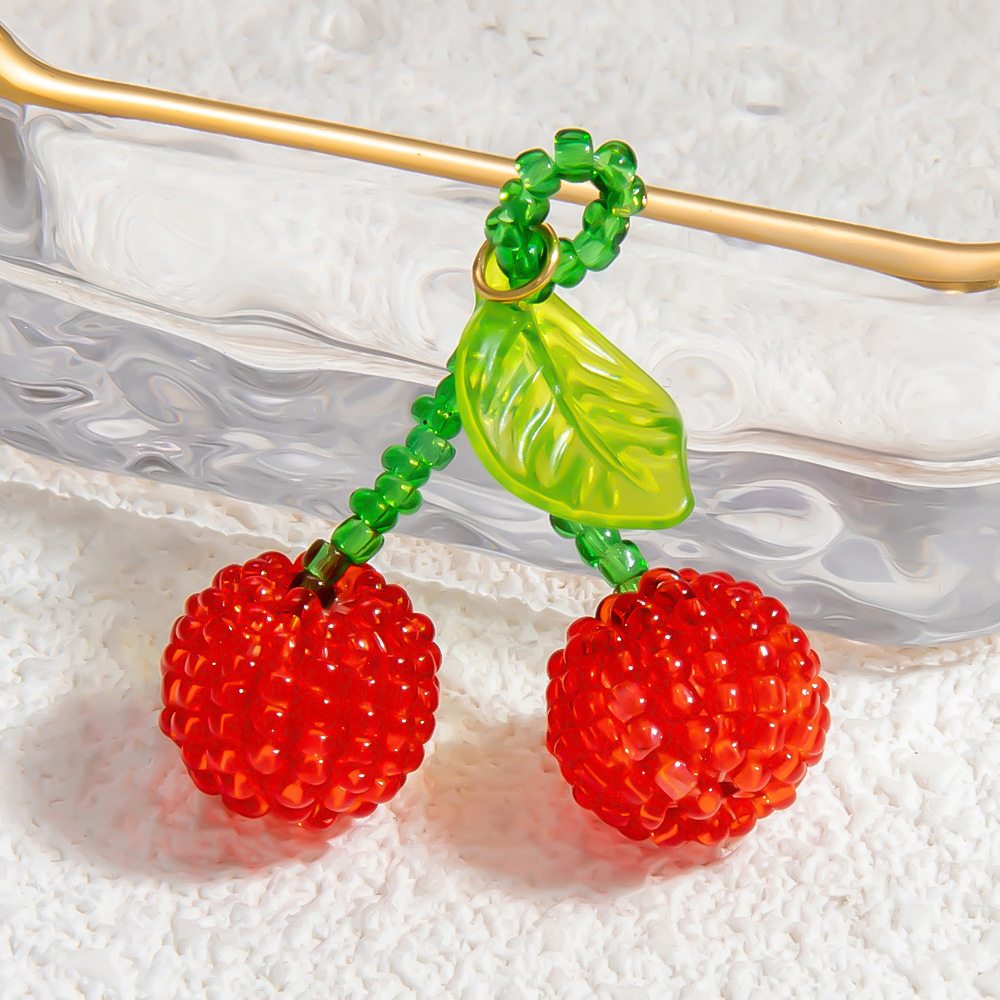 1 Paire De Pendentifs En Verre Pour Femme, Série Romantique, Motif Plante Douce h5Image11