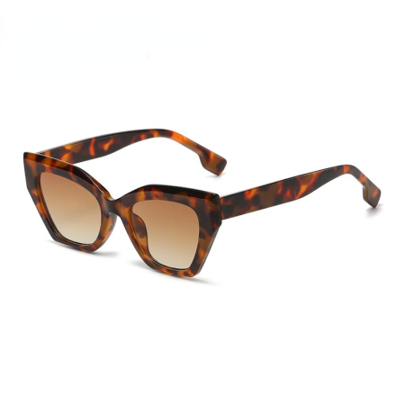 1 paire de lunettes de soleil simples en plastique à imprimé léopard pour femme 2