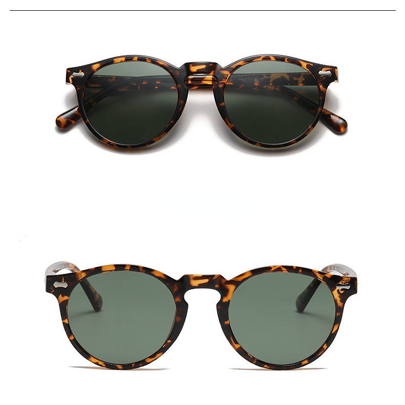 1 Paire De Lunettes De Soleil Rétro En Résine De Couleur Unie Pour Femme, Série Simple h5Image6