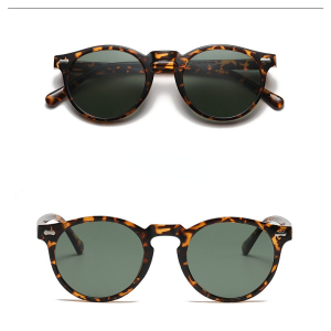 1 Paire De Lunettes De Soleil Rétro En Résine De Couleur Unie Pour Femme, Série Simple h5 Image6