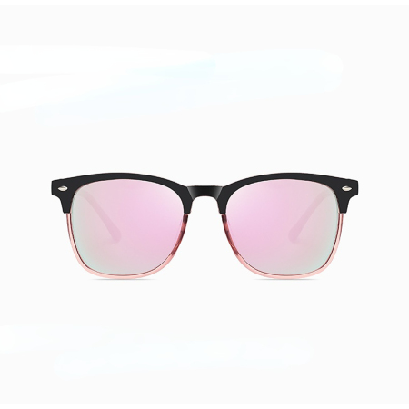 1 paire de lunettes de soleil simples en résine de couleur unie pour femmes