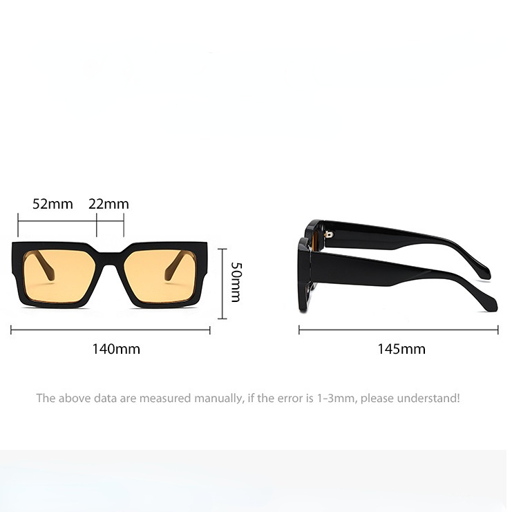 1 Paire De Lunettes De Soleil Géométriques En Résine Pour Femmes, Série Simple Image8