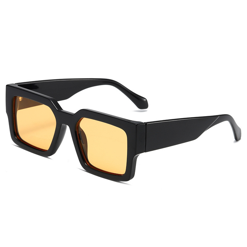 1 Paire De Lunettes De Soleil Géométriques En Résine Pour Femmes, Série Simple Image6