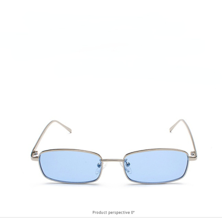 1 paire de lunettes de soleil simples en alliage de couleurs mélangées pour femmes 2