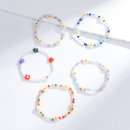 Bracelet de perles en cristal rétro pour femme, série luxueuse, 1 pièce