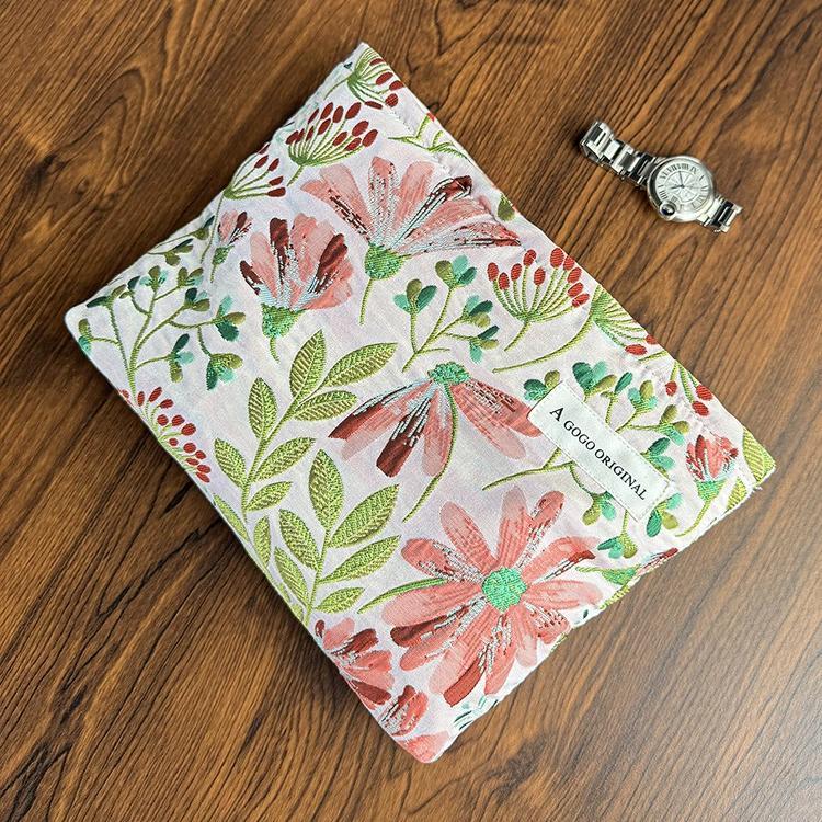 Sac À Main En Polyester Pour Femme, Série Luxueuse, Motif Floral Rétro, 1 Pièce Image10