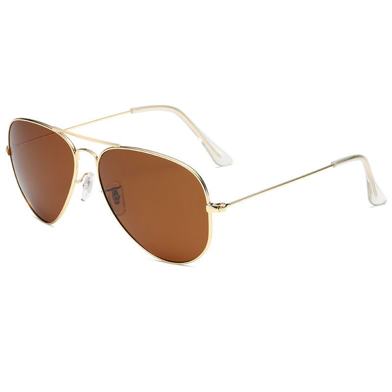 1 Paire De Lunettes De Soleil Simples En Alliage De Couleur Unie Pour Femmes Image6