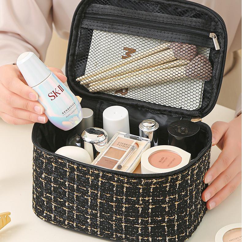 1 Paire De Sacs Pour Femme En Polyester À Carreaux Classiques De La Série Romantic Image6