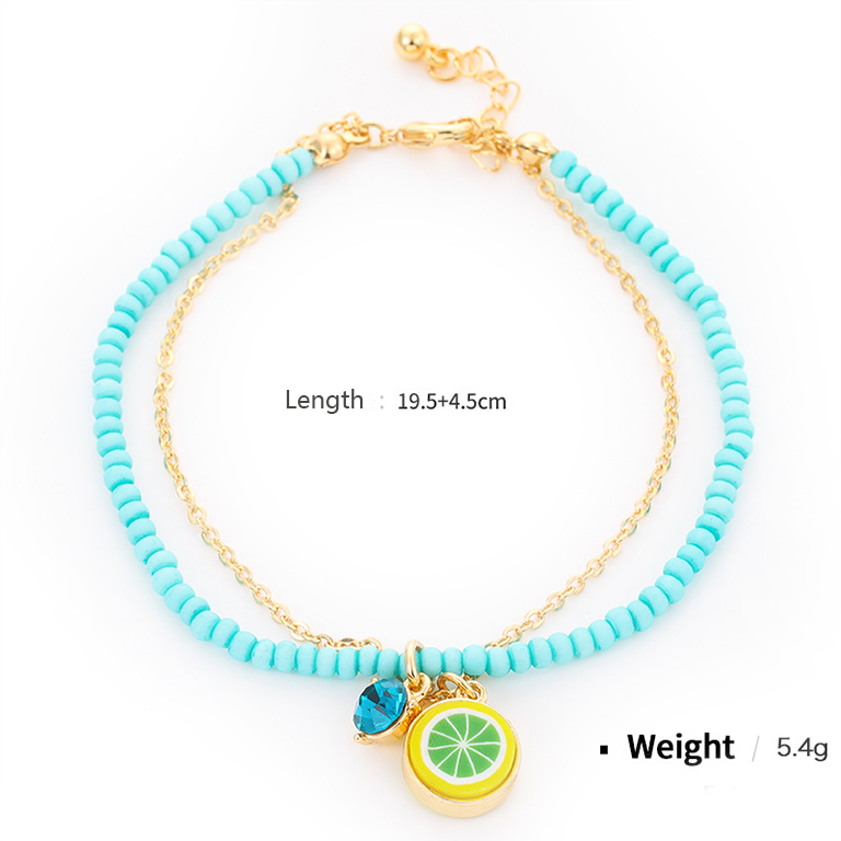 1 Bracelet Unisexe En Alliage De Perles, Série Romantique, Motif Plantes De Vacances Image6