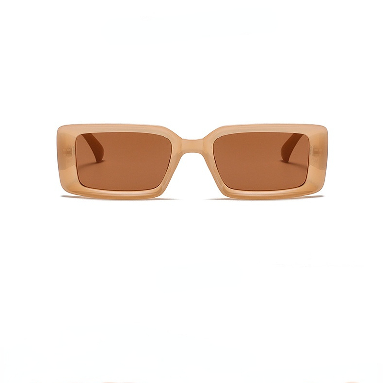 1 Paire De Lunettes De Soleil Femme En Plastique À Imprimé Léopard Rétro, Collection Simple Series Image2