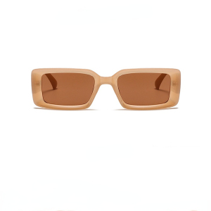 1 Paire De Lunettes De Soleil Femme En Plastique À Imprimé Léopard Rétro, Collection Simple Series h5 Image2