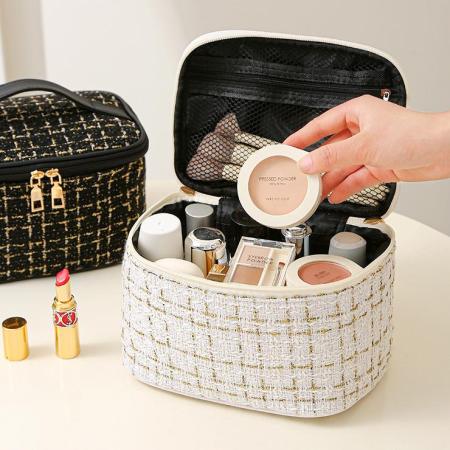 1 paire de sacs pour femme en polyester à carreaux classiques de la série Romantic 2