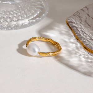 Bague Simple Pour Femme, Collection Romantique, Élégante, En Acier Inoxydable, Couleur Or, Avec Nœud. Modèle Élégant. h5 Image7