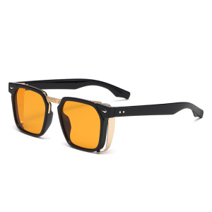 1 Paire De Lunettes De Soleil Simples En Plastique De Couleur Unie Pour Femmes h5 Image7