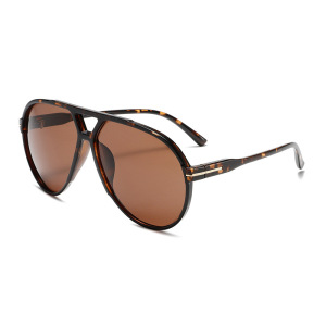 1 Paire De Lunettes De Soleil Femme Simple Series Daily À Imprimé Léopard En Plastique h5 Image5