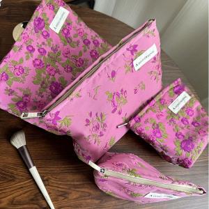 Sac À Main En Polyester Pour Femme, Série Luxueuse, Motif Floral Rétro, 1 Pièce h5 Image5