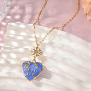 Collier Pendentif Élégant En Alliage Pour Femme, Série Romantique, 1 Pièce h5 Image5