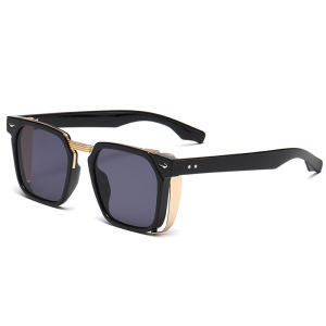 1 Paire De Lunettes De Soleil Simples En Plastique De Couleur Unie Pour Femmes h5 Image6