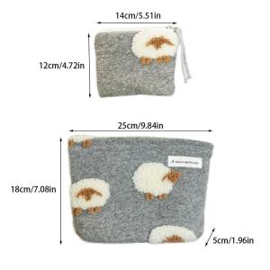 Sac À Main En Coton Pour Femme, Série Romantique, Motif Animal Mignon, 1 Pièce h5 Image8