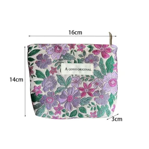 Sac À Main En Toile À Fleurs Naturelles Pour Femme, Série Romantique, 1 Pièce h5 Image9