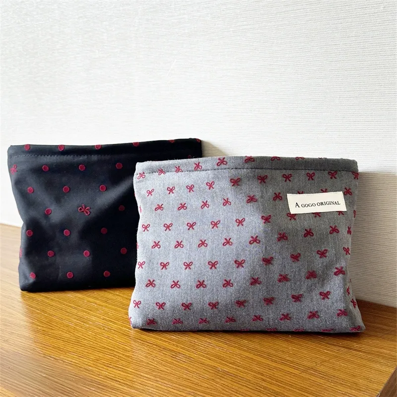 Sac À Main En Polyester Pour Femme, Série Romantique, Avec Nœud Papillon Image3