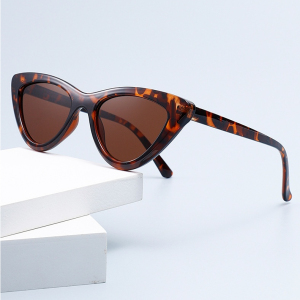 1 Paire De Lunettes De Soleil Simples En Plastique De Couleur Unie Pour Femmes h5 Image3