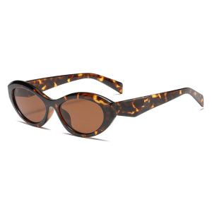 1 Paire De Lunettes De Soleil Simples En Plastique À Imprimé Léopard Pour Femme h5 Image5
