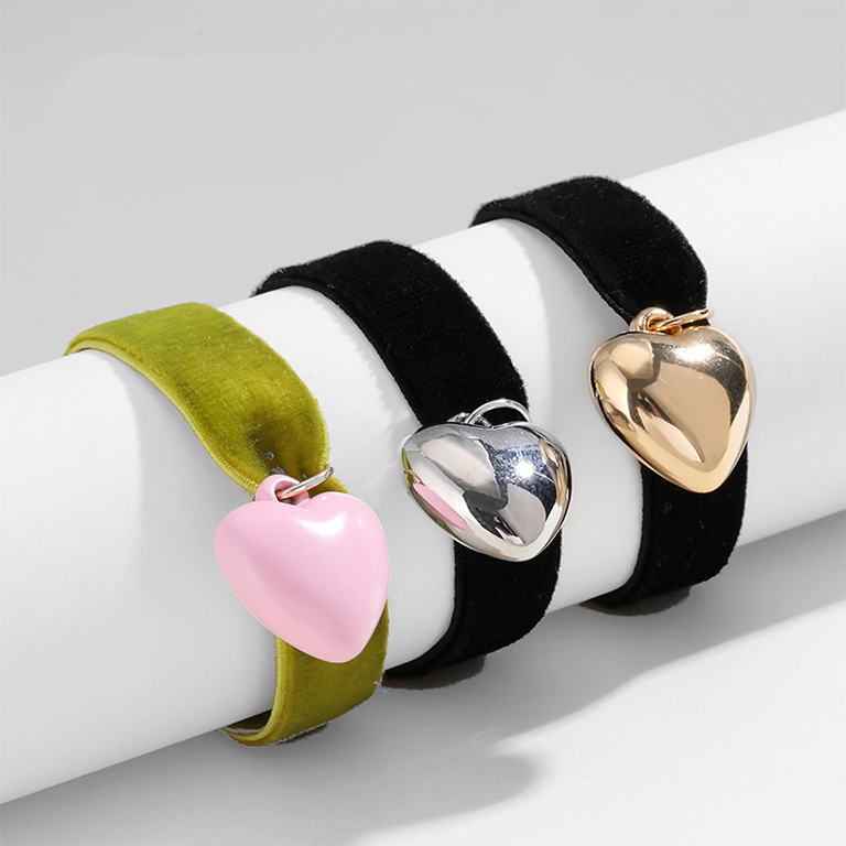 Bracelet À Breloques Pour Femme, Série Simple, Motif Cœur Classique Ccb, 1 Pièce Image7