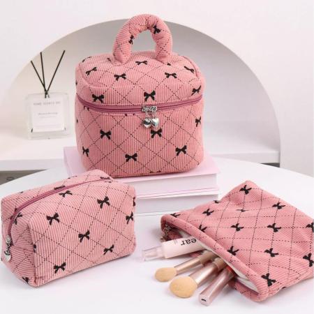1 paire de sacs pour femme en coton avec nœud papillon, série luxueuse