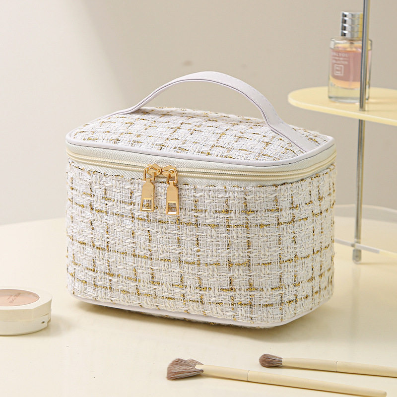 1 Paire De Sacs Pour Femme En Polyester À Carreaux Classiques De La Série Romantic Image9