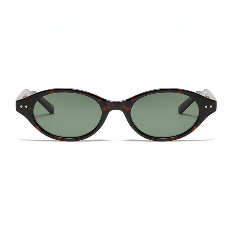 Lunettes De Soleil Élégantes En Plastique À Imprimé Léopard Pour Femme, Série Simple, 1 Pièce Image3