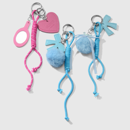 Breloques de sac pour femme en alliage, série romantique, cœur doux, 1 pièce 2