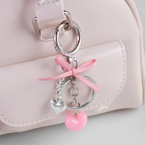 Breloques De Sac Pour Femme En Alliage, Série Romantique, Cœur Doux, 1 Pièce h5 Image6