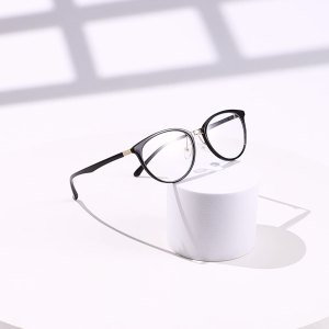 1 Paire De Lunettes De Soleil Basiques Pour Femmes, Monture Noire, Anti-Lumière Bleue h5 Image8