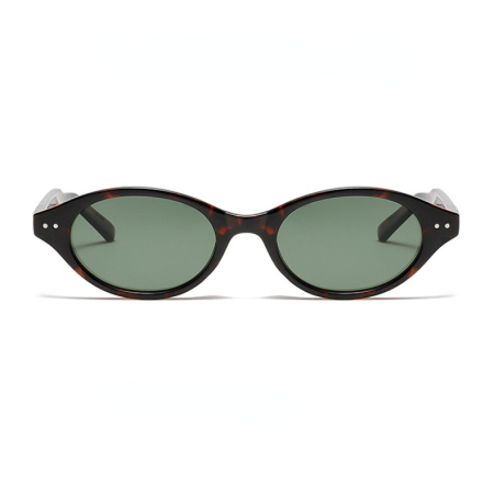 Lunettes de soleil élégantes en plastique à imprimé léopard pour femme, série simple, 1 pièce