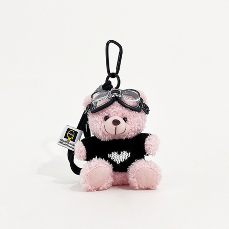 1 breloque pour sac femme représentant un ours mignon portant un pull